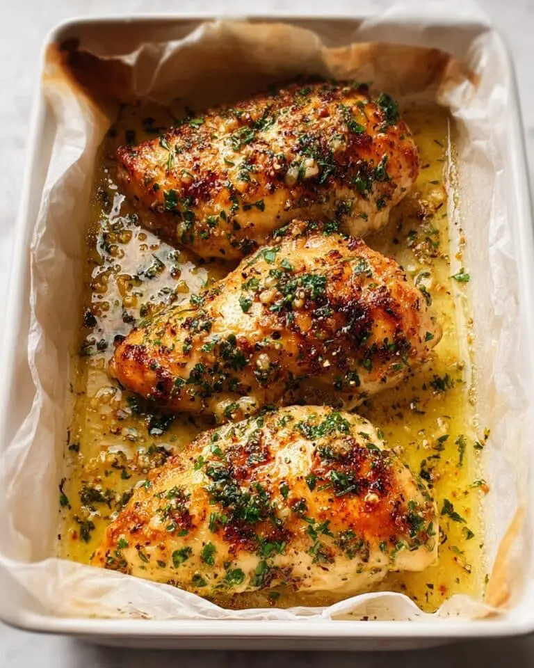 Garlic Butter Chicken with Rosemary and Cheese Recipe