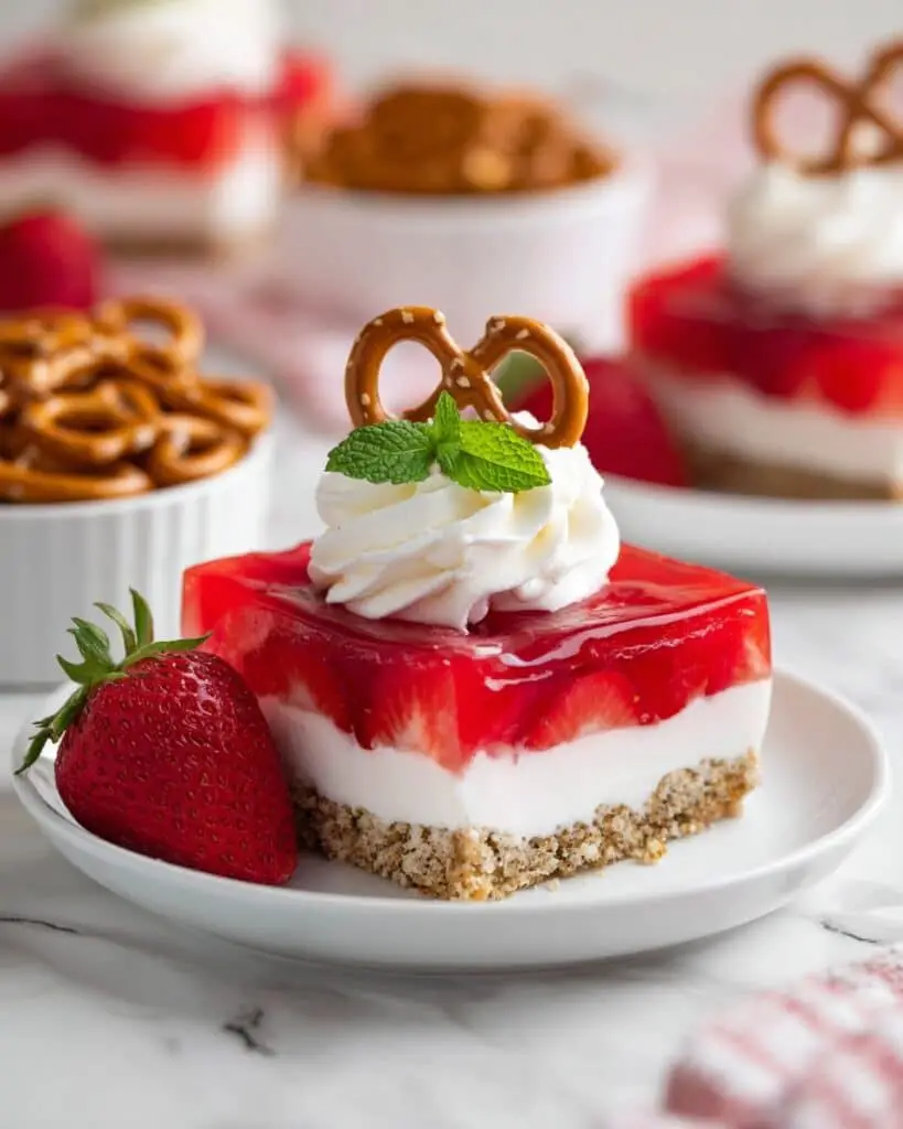Strawberry Pretzel Salad Delight Recipe