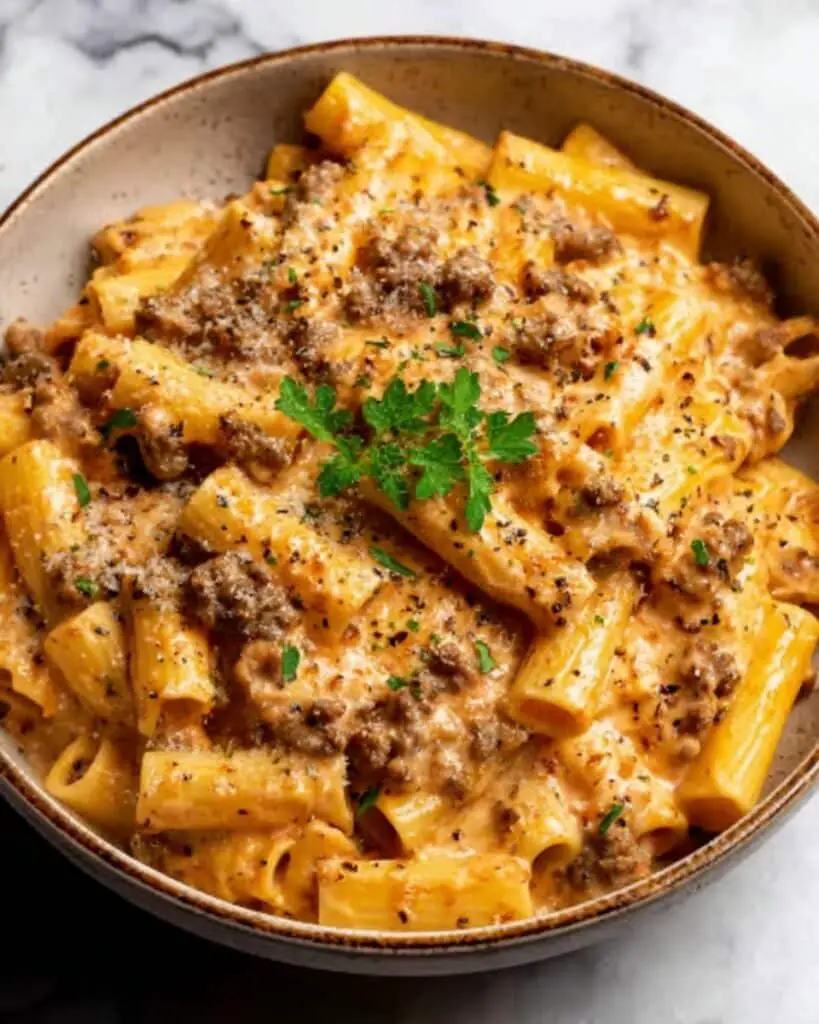 Creamy Beef Penne Pasta Recipe