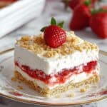 No Bake Strawberry Cheesecake Lasagna Recipe