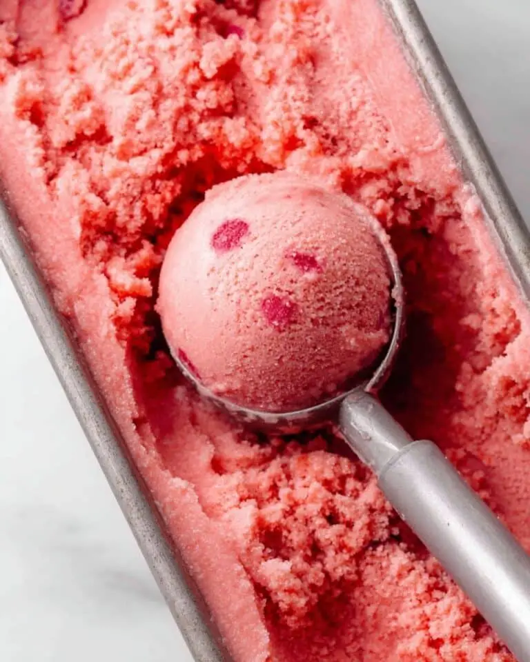 Strawberry Lemon Sorbet Recipe