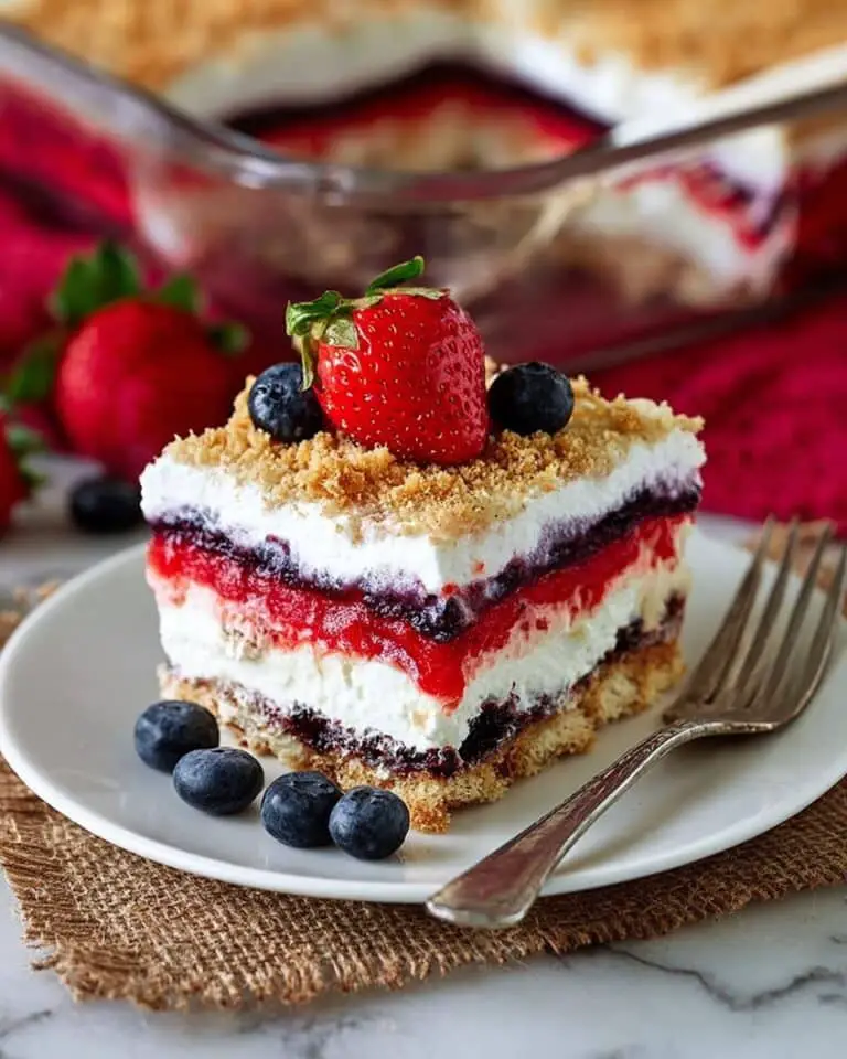Red White & Blue Mixed Berry Yum Yum Recipe