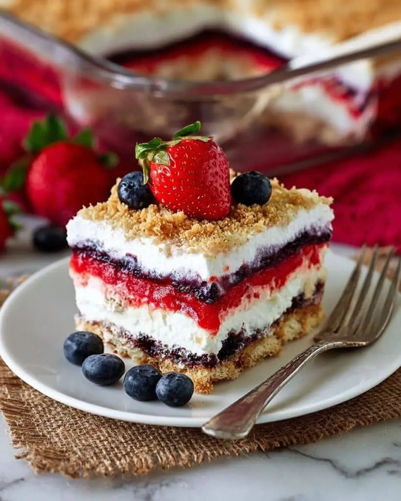 Red White & Blue Mixed Berry Yum Yum Recipe