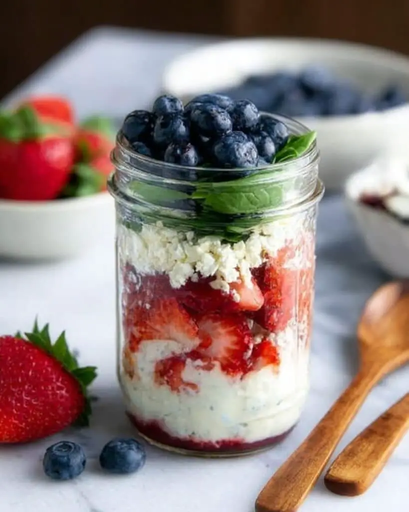 Mason Jar 4th of July Salad Recipe