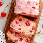 Cherry Almond Bread with Maraschino Cherries and Glaze Recipe