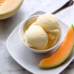 Cantaloupe Sea Salt Ice Cream Recipe