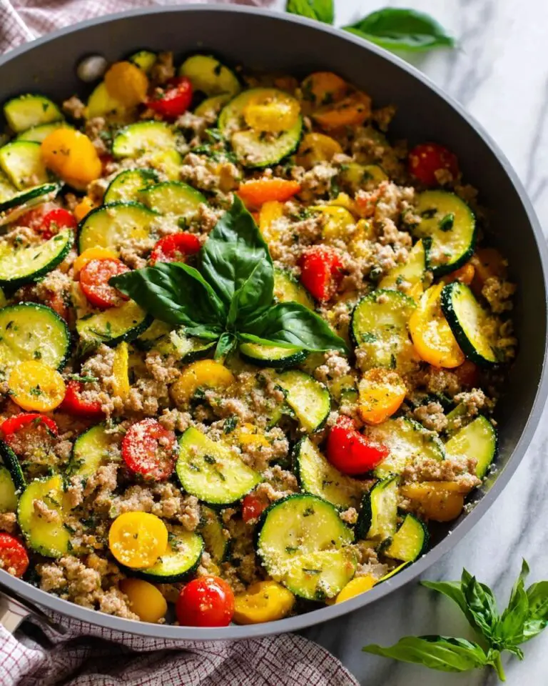 Low Carb Ground Turkey and Zucchini Skillet Recipe