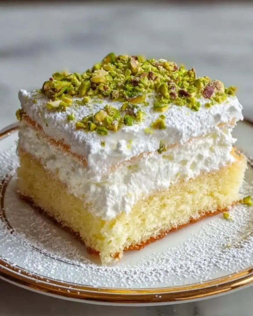 Lemon Pistachio Ricotta Cloud Cake Recipe
