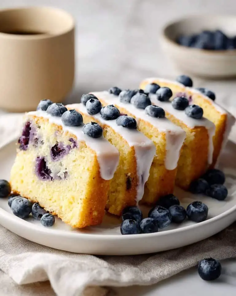 Heavenly Moist Blueberry Lemon Angel Food Cake Recipe