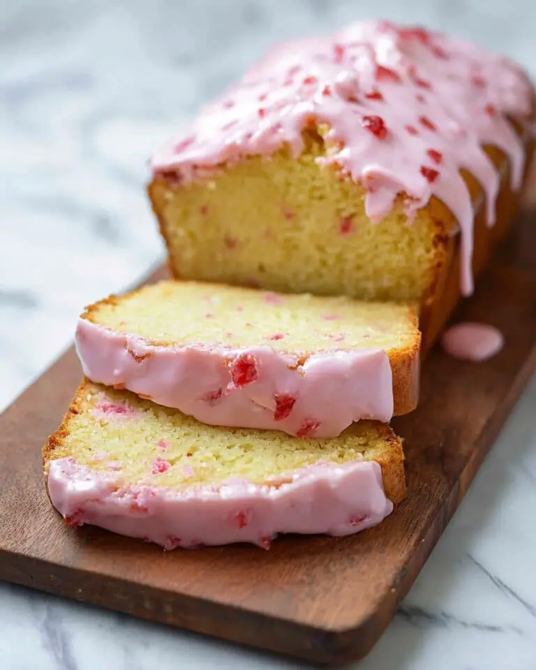Raspberry Glazed Key Lime Cake Recipe
