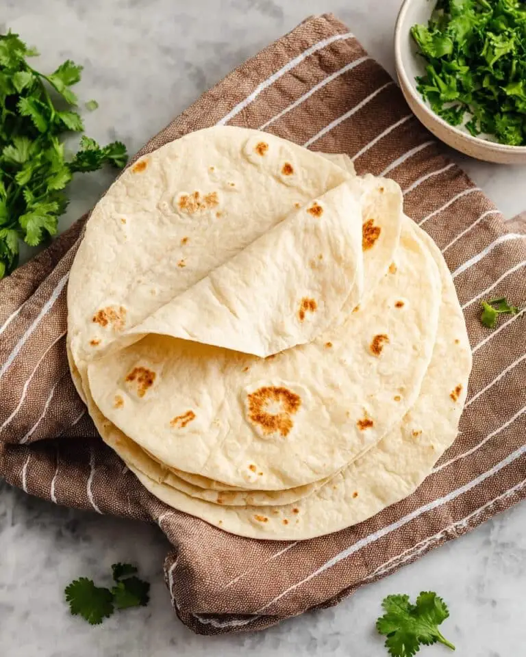 5 Ingredients Homemade Flour Tortillas Recipe