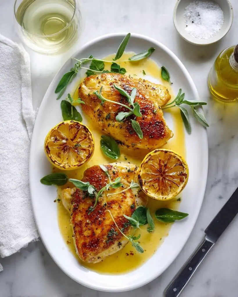 Chicken Paillard with Lemon-Dijon Vinaigrette Recipe
