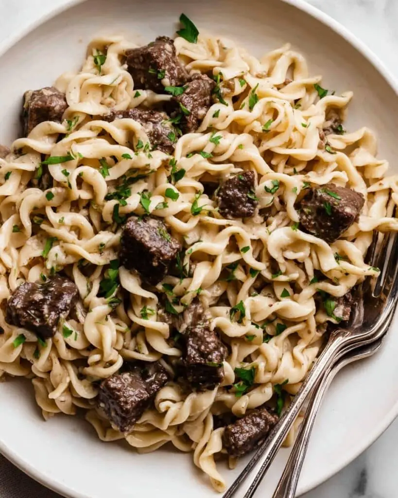 Beef and Egg Noodles Stew Recipe