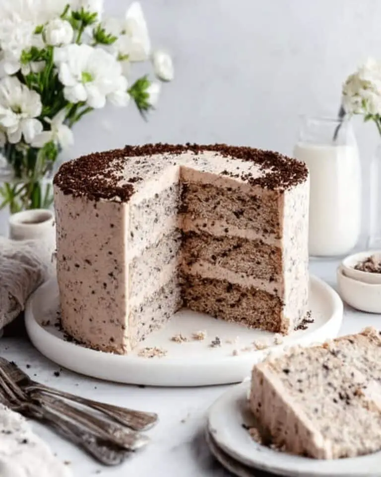 Cookies and Cream Cake with Coffee Oreo Buttercream Recipe