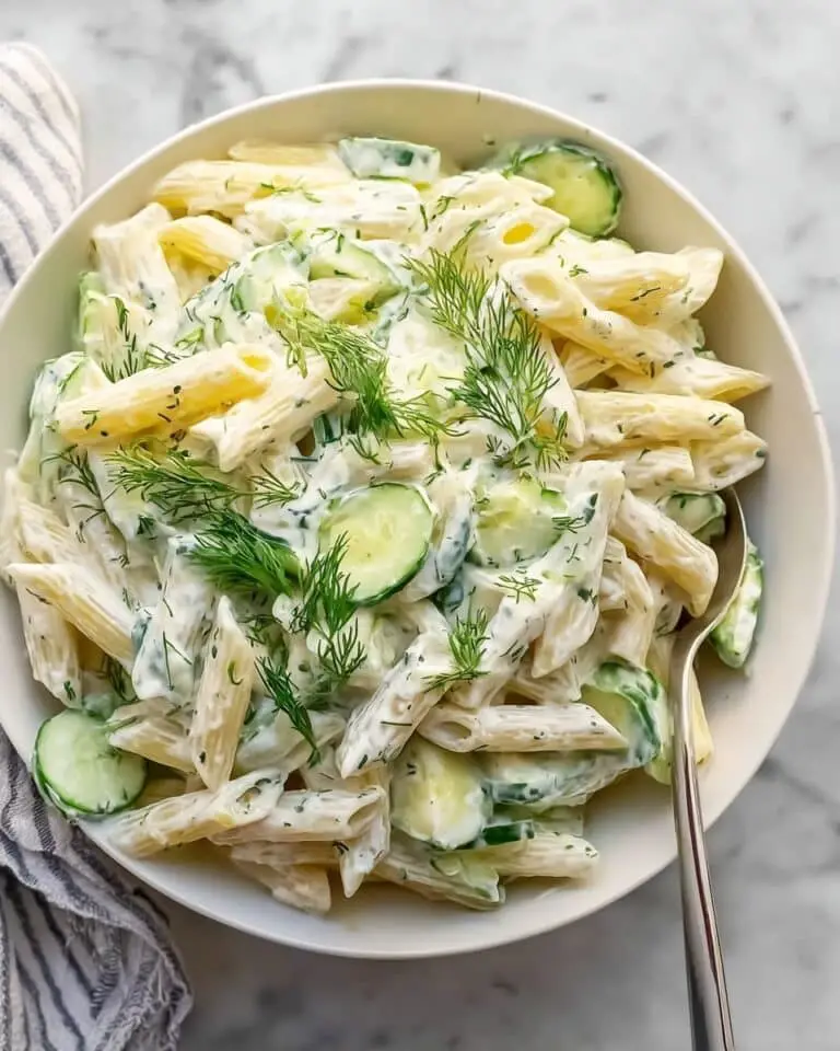 Healthy Cucumber Pasta Salad Recipe