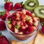 Fruit Salsa with Cinnamon Sugar Tortilla Chips Recipe