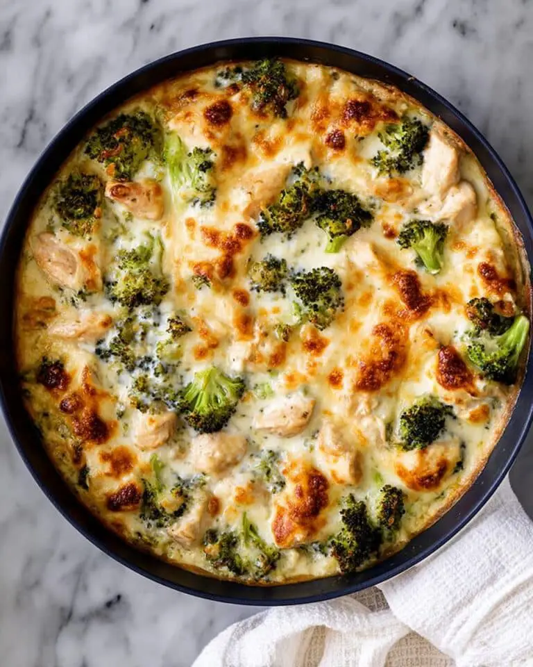 Creamy Chicken Broccoli and Cheese Casserole {Low-carb/Keto Friendly!} Recipe