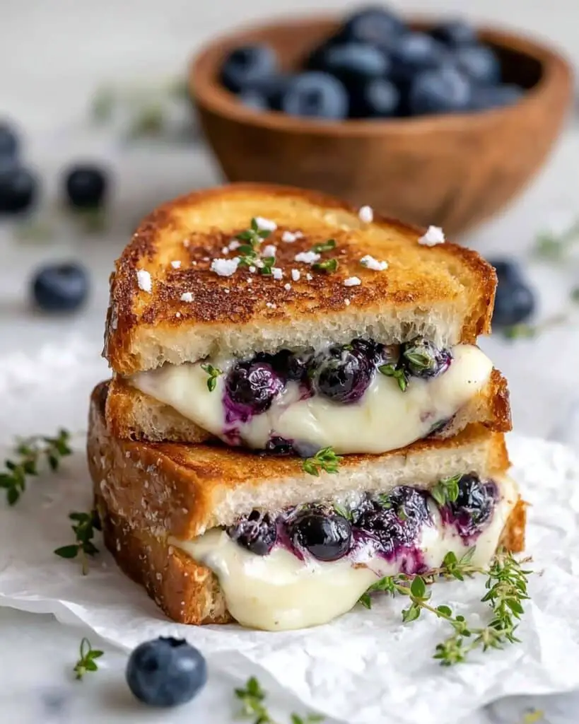 Crispy Blueberry Grilled Cheese Recipe