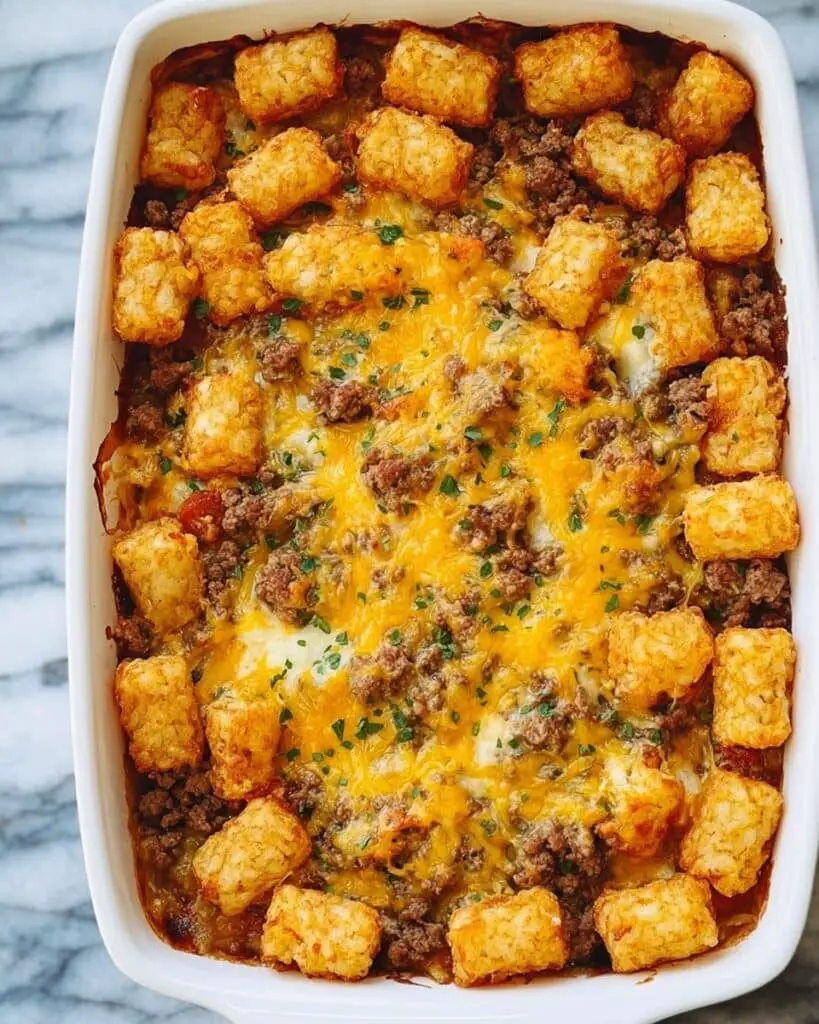 Tater Tot Sausage Breakfast Casserole Recipe