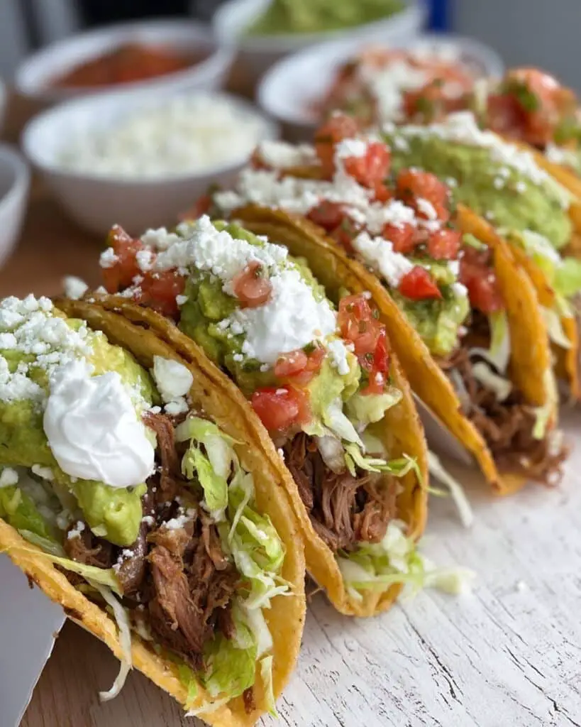 Carne Asada Crockpot Tacos Recipe