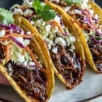 Flavorful Korean Beef Tacos with Gochujang Slaw in Crockpot Recipe