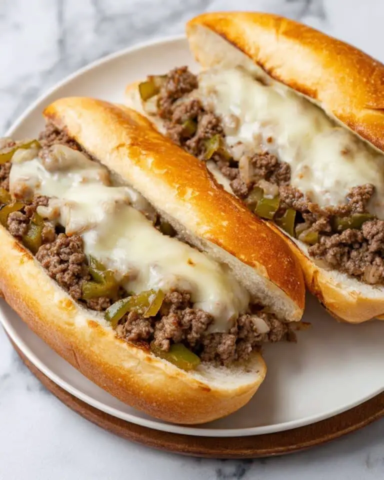 30-Minute Ground Beef Philly Cheesesteak Recipe