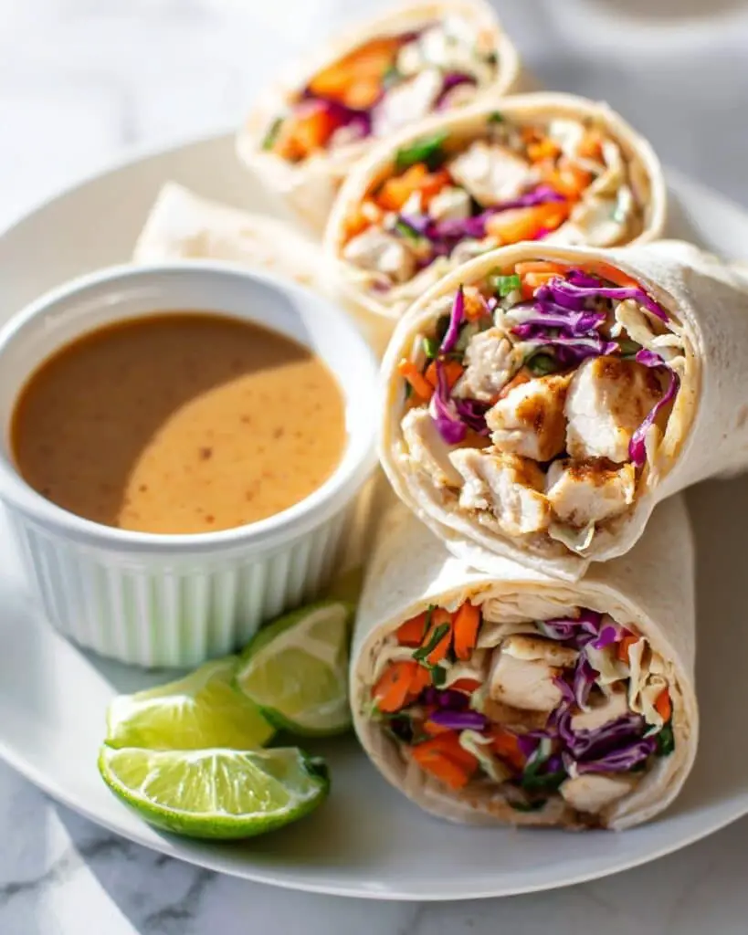 Peanut Chicken Wraps Recipe