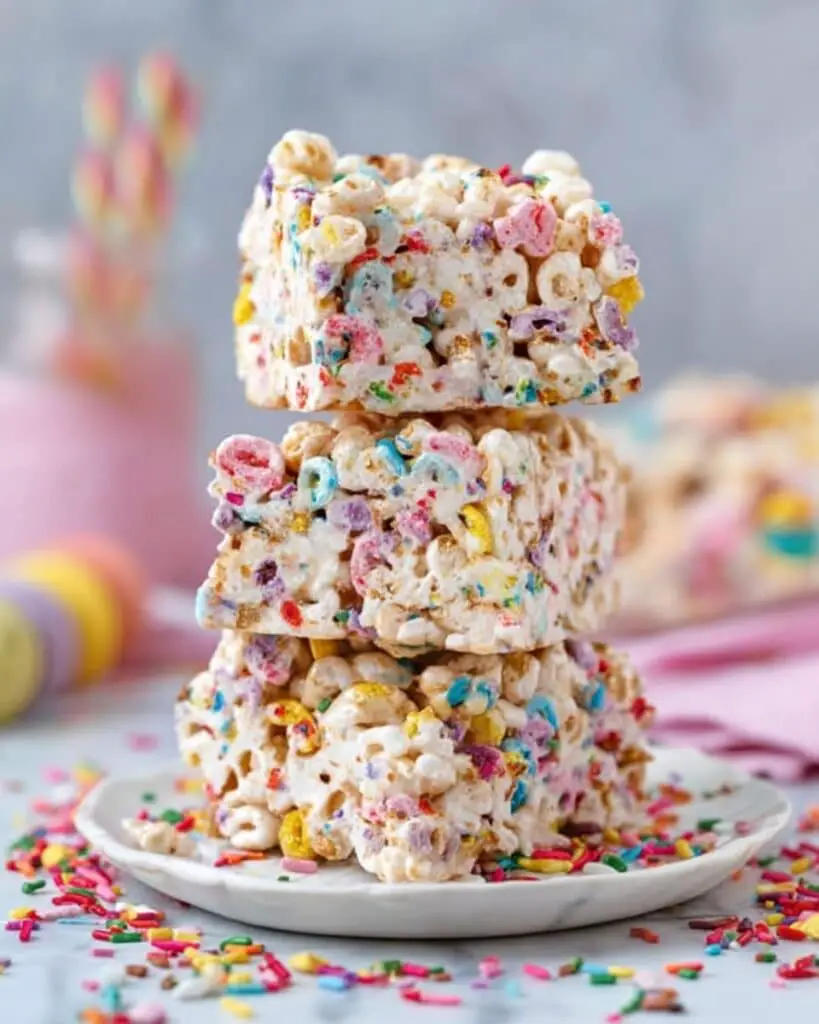 Homemade Funfetti Marshmallow Popcorn Treats Recipe