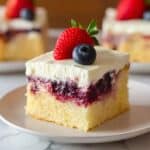 Red White and Blue Patriotic Poke Cake Recipe