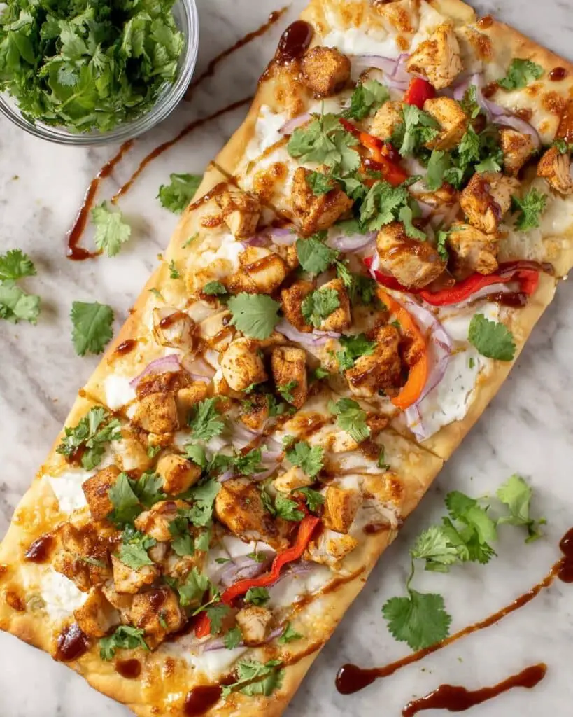 Loaded BBQ Chicken Flatbread Pizza Recipe