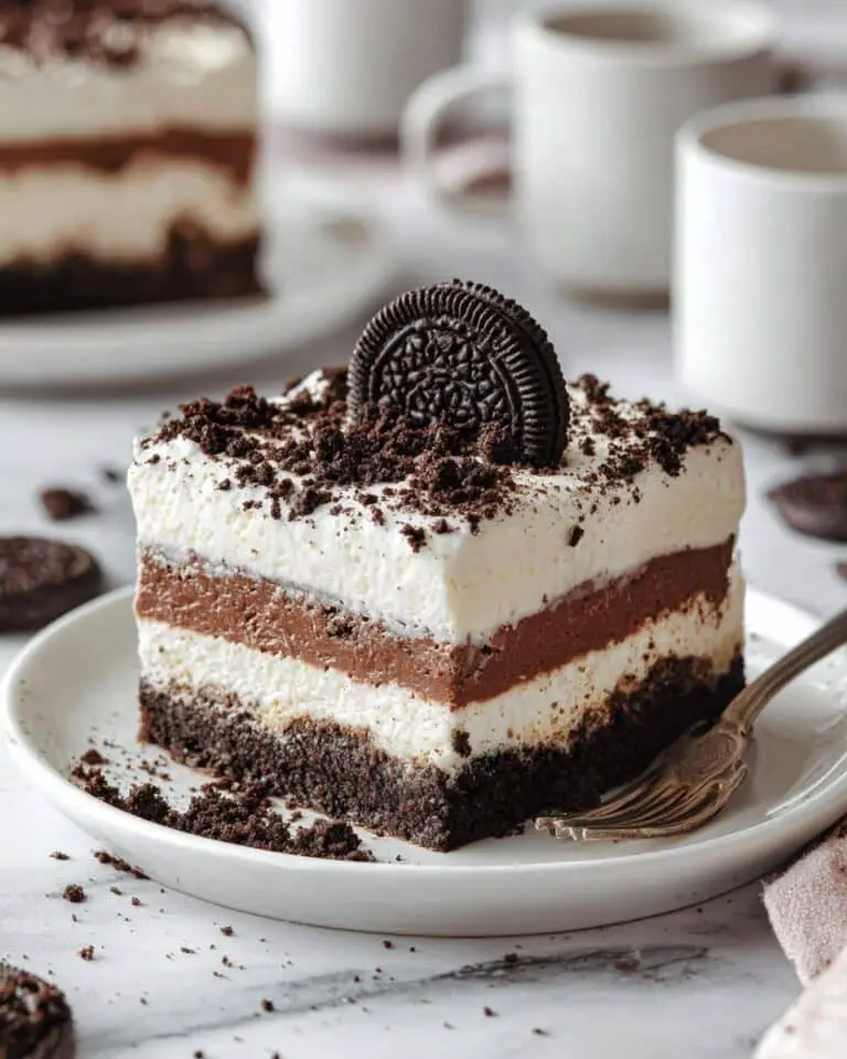 No Bake Oreo Ice Cream Dessert Recipe