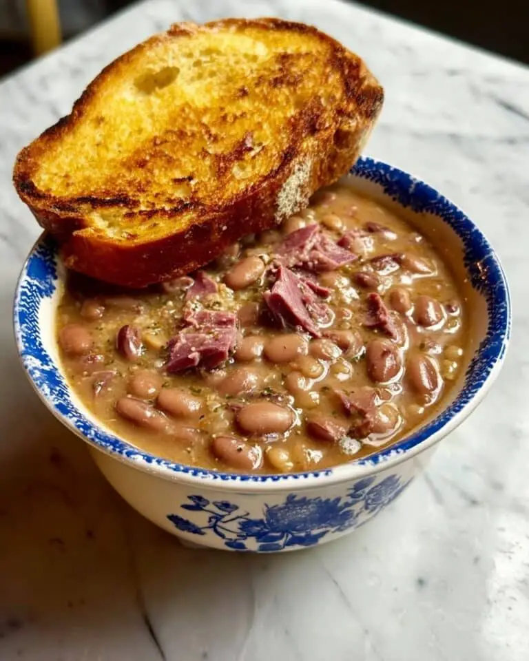 Great Northern Beans & Smoked Turkey Necks with Hoe Cakes Recipe