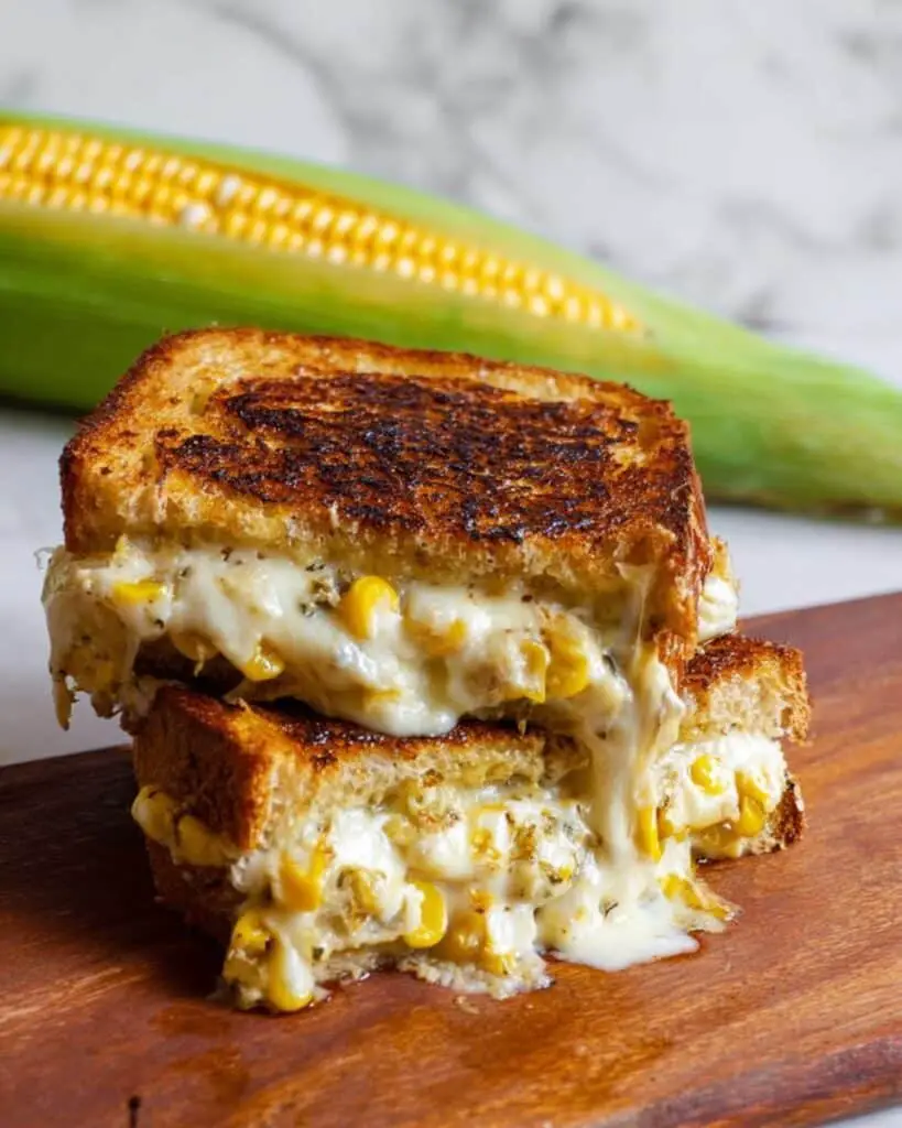 Elotes Corn Grilled Cheese Sandwich Recipe