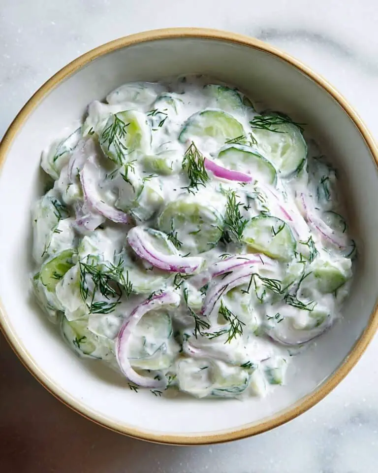 Creamy Cucumber Salad Recipe