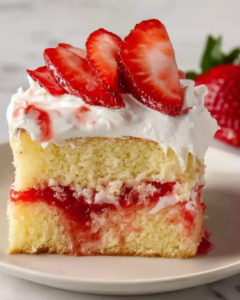 Strawberry Shortcake Sheet Cake Recipe