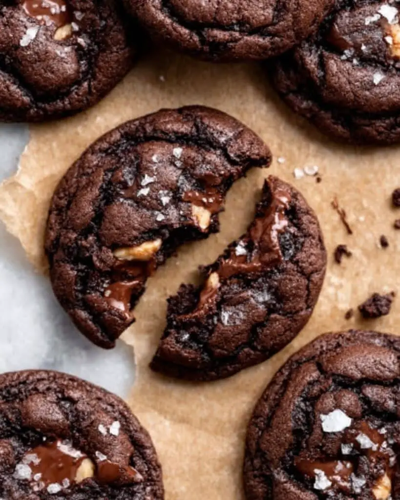 Salted Caramel Dark Chocolate Cookies Recipe