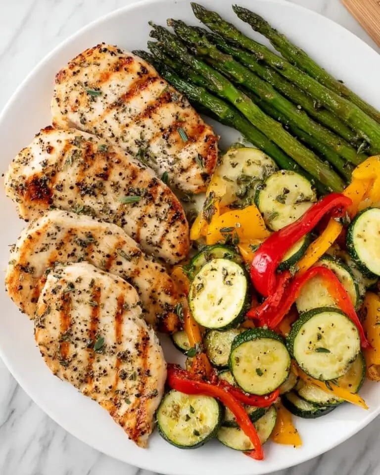 Grilled Garlic and Herb Chicken and Veggies Recipe