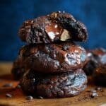 Flourless Dark Chocolate Brownie Cookies Recipe