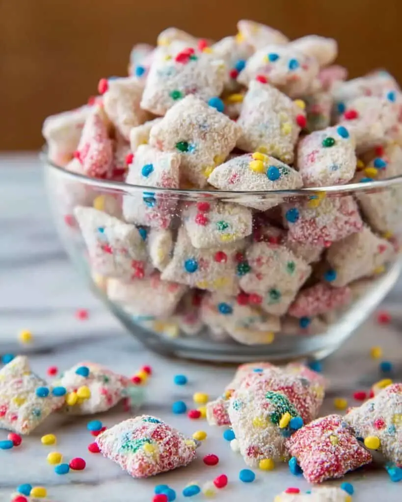 Cake Batter Puppy Chow Recipe