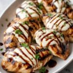 Easy Balsamic Baked Chicken Breast with Mozzarella Cheese Recipe