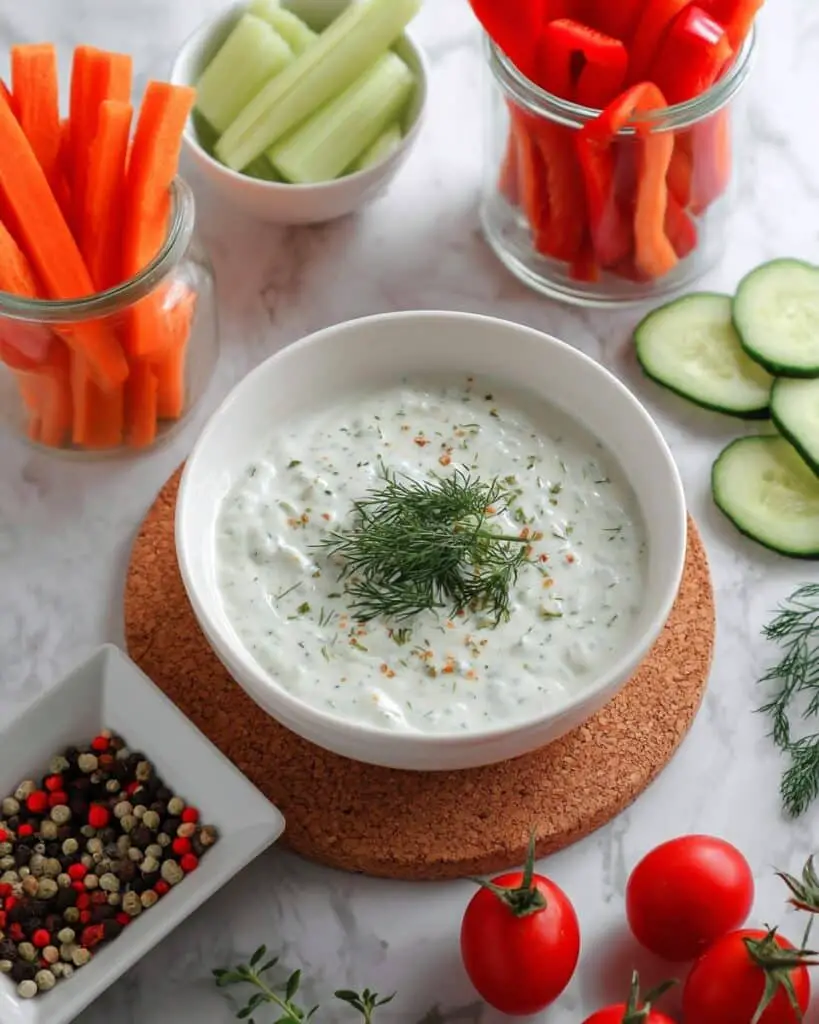 Creamy High-Protein Cottage Cheese Dip with Fresh Herbs Recipe