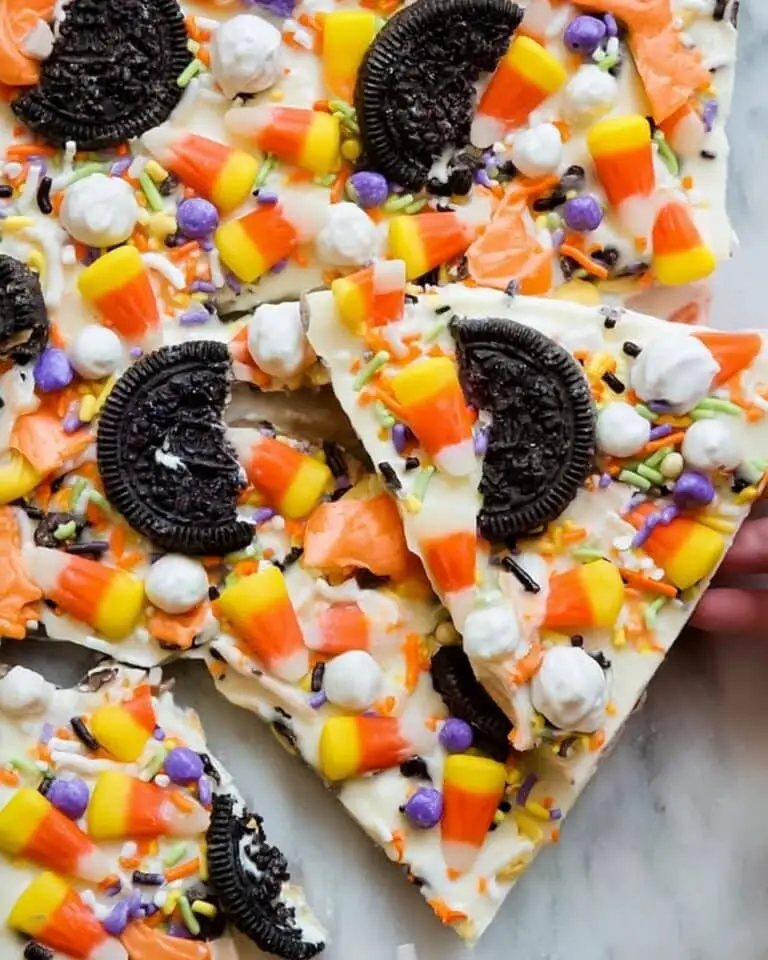 Easy Candy Corn Bark Recipe