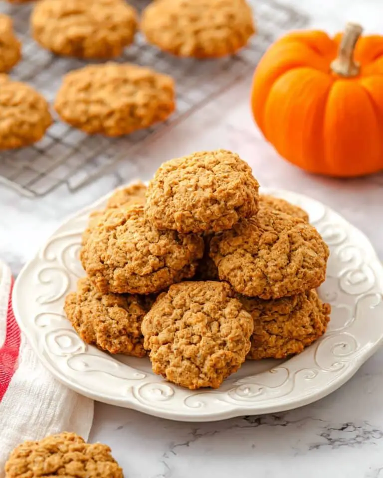 Soft and Chewy Pumpkin Oatmeal Cookies Recipe