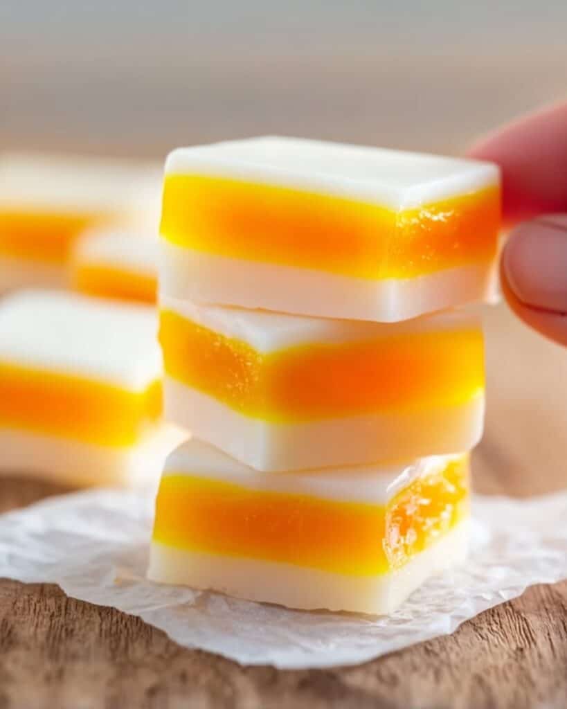 Easy Candy Corn Fudge Recipe