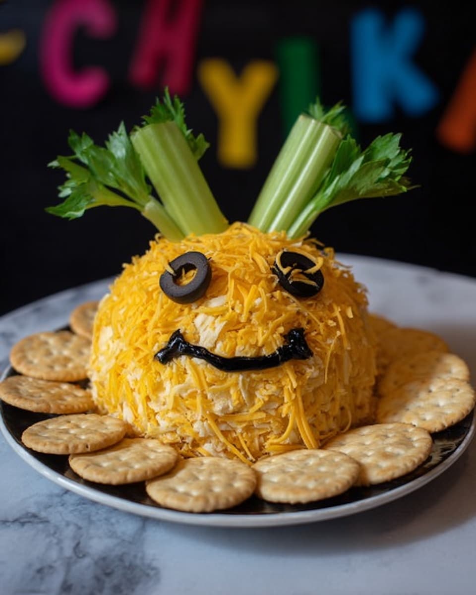 Jack O Lantern Cheese Ball Recipe