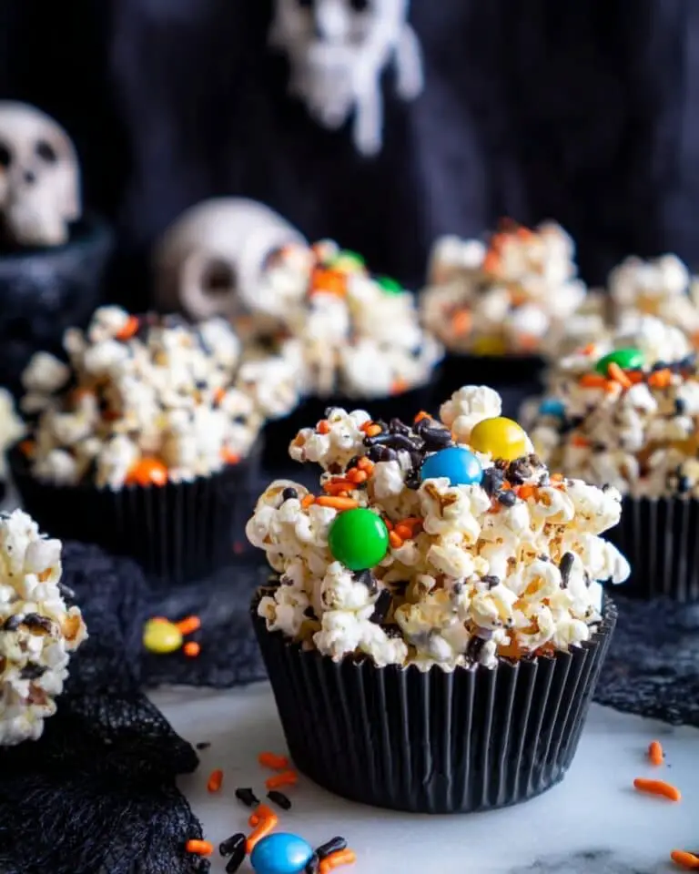 Spooky White Chocolate Halloween Popcorn Recipe