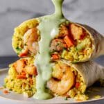 Shrimp Burrito with Creamy Salsa Verde Recipe