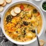 One Pot Creamy Vegetable Soup Recipe