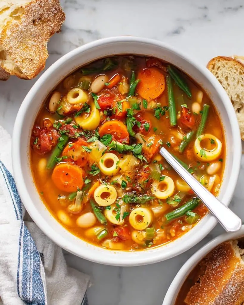 Hearty Vegetarian Minestrone Soup Recipe