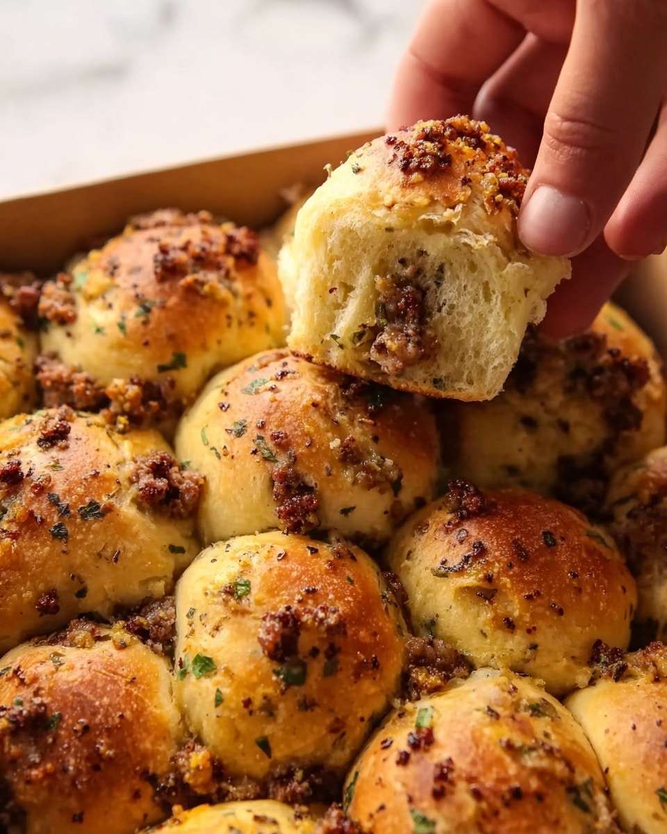 Pull-Apart Stuffing Rolls with Sausage and Sage Recipe